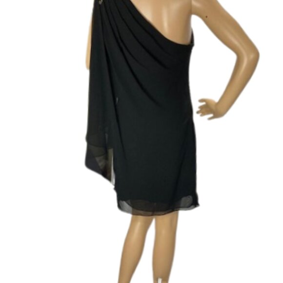 Bellissima Embroidered One Shoulder Cocktail Dress - Picture 9 of 10